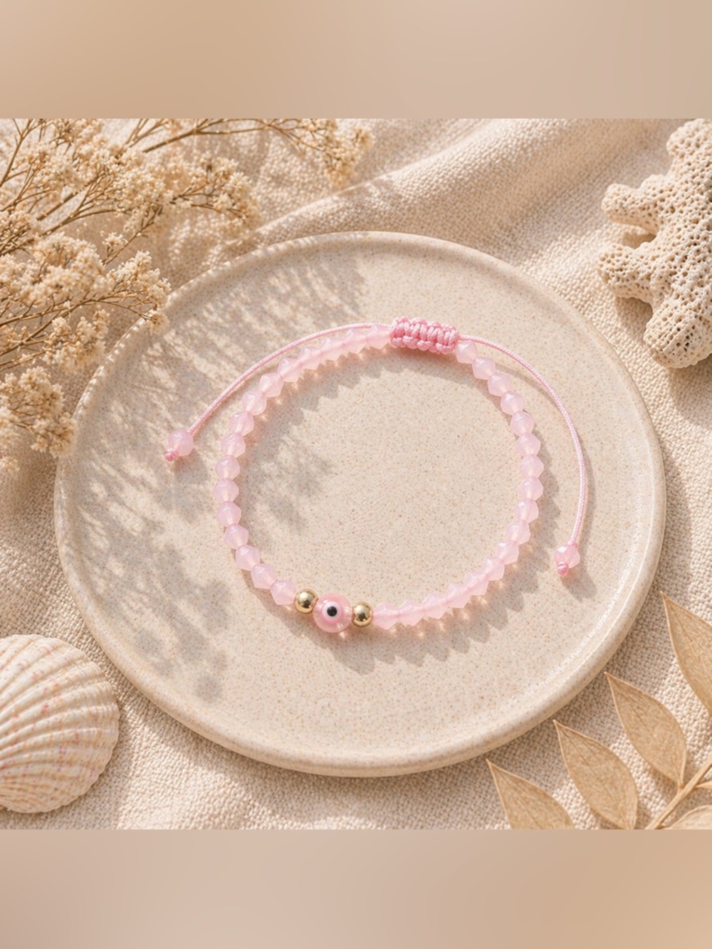 💗 Pink Evil Eye Bracelet